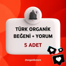 5 Adet Beğeni + Yorum Türk Aktif Hesaplar