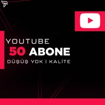 50 Youtube Abone | GARANTİ | ANLIK