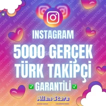 5000 Gerçek Türk Takipçi - Garantili ♻️