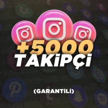 +5000 Instagram Gerçek Takipçi - Otomatik - Anlık