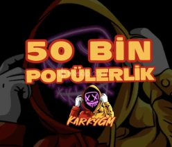 50K ANİMASYONLU POPÜLERLİK (50 BİN POPÜLERLİK)