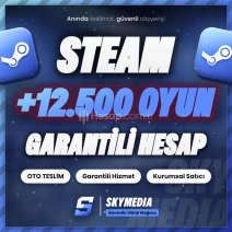 ⭐(+12.500 Oyun Garantili) Steam Hesap⭐