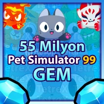 55M (Milyon) Gem / Elmas (Pet Simulator 99)