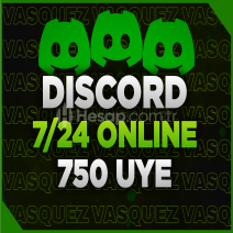(7/24 Online)⭐ Discord +750 Üye ⭐