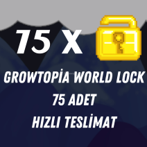 75 X WORLD LOCK ANINDA TESLİMAT GROWTOPİA