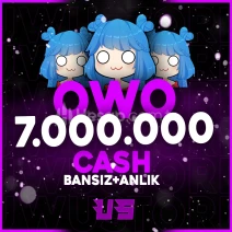 7M Owo Cash ( BANSIZ +OTOMATİK TESLİMAT )
