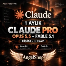⭐KİŞİSEL HESAP⭐1 AYLIK CLAUDE PRO OPUS 5.5⭐FABLE 5.1⭐