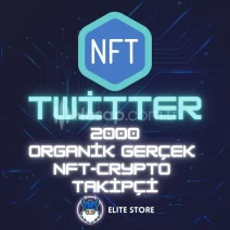 Twitter 2000 Organik Takipçi | Gerçek NFT-Crypto Kullanıcılar