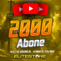 ANLIK İŞLEM | YouTube 2000 Abone