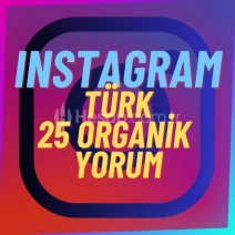 %100 Organik Kaliteli Türk Hesaplardan 25 Yorum