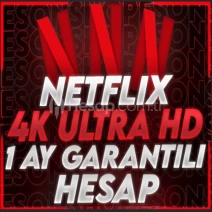 4K Ultra HD [SORUNSUZ] Aylık Netflix Premium