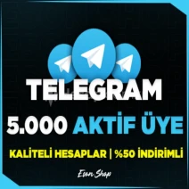 ⭐[DÜŞÜŞ YOK] TELEGRAM 5000 AKTİF ÜYE⭐