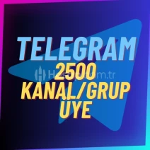GARANTİLİ | TELEGRAM 2500 GERÇEK ÜYE