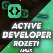 ⭐️ Active Developer Rozeti / Anlık Teslimat