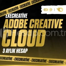ADOBE CREATİVE Cloud 3 Aylık | ExeCreative En Uygun Fiyat