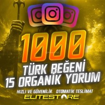 Anlık - 1000 Türk Beğeni ve 15 Yorum