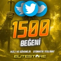 Anlık - Twitter 1.500 Türk Gerçek Beğeni