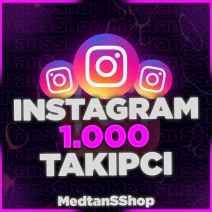 Anlık | 1000 Instagram Gerçek Takipçi