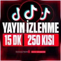 Anlık 15 Dakika | TikTok 250 Canlı Yayın İzlenme
