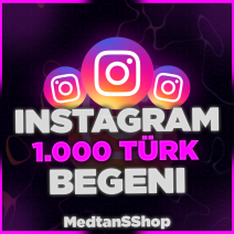 Anlık Teslim | Instagram 1.000 Türk Beğeni