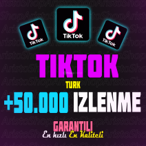 Anlık - TikTok 50.000 Türk İzlenme