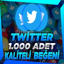 Anlık - Twitter (X) 1.000 Gerçek Beğeni - Kaliteli