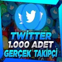 Anlık - Twitter (X) 1.000 Gerçek Takipçi - Kaliteli
