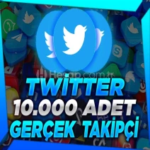 Anlık - Twitter (X) 10.000 Gerçek Takipçi - Kaliteli