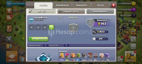 BB 13 🔥 COC MAX 2.5K+ KUPA HESAP