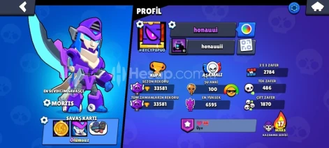 Brawl stars yüksek kupalı para yatırılmış hesap