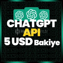 ⭐️CHATGPT API 5 USD Bakiye - 1 Aylık⭐️