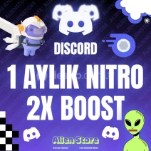 Discord Nitro 1 Aylık 2X Boost 👾 Anında Teslim