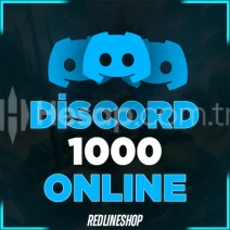 Discord Online Aktif Üye 1000 | Anlık
