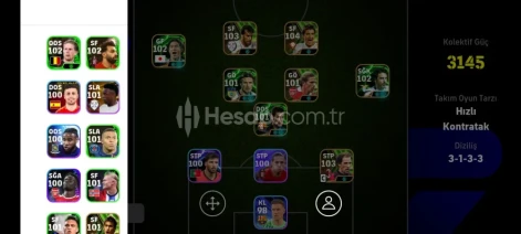 E Football 3145 lik dolu dolu ucuz hesap kacarilmaz