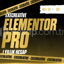 ELEMENTOR Pro 1 Yıllık Hesap | ExeCreative En Uygun Fiyat