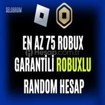 ⭐ EN AZ 75 ROBUX ROBLOX ROBUXLU RANDOM HESAP