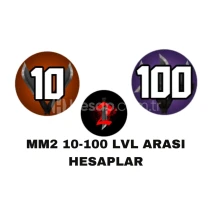 ⭐En Ucuzu⭐MM2 10-100 lvl random hesap