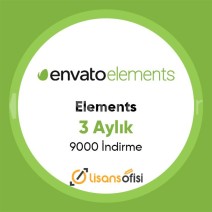 Envato Elements 3 Aylık - Kişisel - Hızlı Teslimat