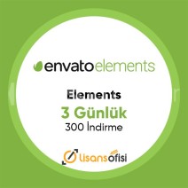 Envato Elements 3 Günlük - Kişisel - Hızlı Teslimat