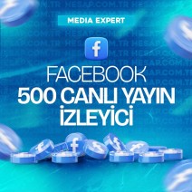 Facebook 500 Canlı Yayın İzleyici - Yüksek Kaliteli
