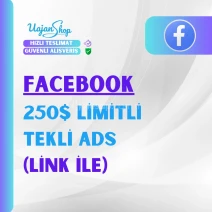 Facebook 250$ Limitli  Tekli Ads(Link ile)