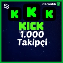 🟢Garantili Kick 1.000 Takipçi