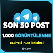⭐(GARANTİLİ) SON 50 POST 1.000 GÖRÜNTÜLENME (HIZLI)⭐