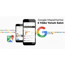 Google Haritalar Türk Yorum + 5 Yıldız Hizmeti  10 ADET