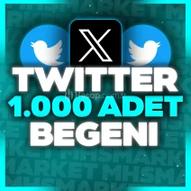 ⭐Twitter 1000 Beğeni ⭐(Süper Hızlı)⭐