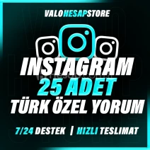 Instagram 25 Türk Özel Yorum - Gerçek Hesaplar