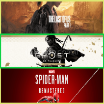 The Last of Us Part I + Ghost of Tsushima + Spider
