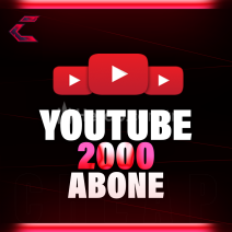 YouTube 2000 Abone Otomatik-Garantili