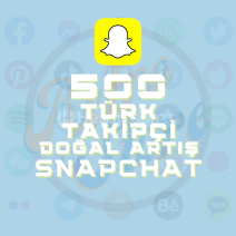 SnapChat 500 Türk Takipçi - Doğal Artış