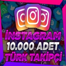 Anlık - 10.000 Türk Takipçi - Garanti +  7/24 Destek